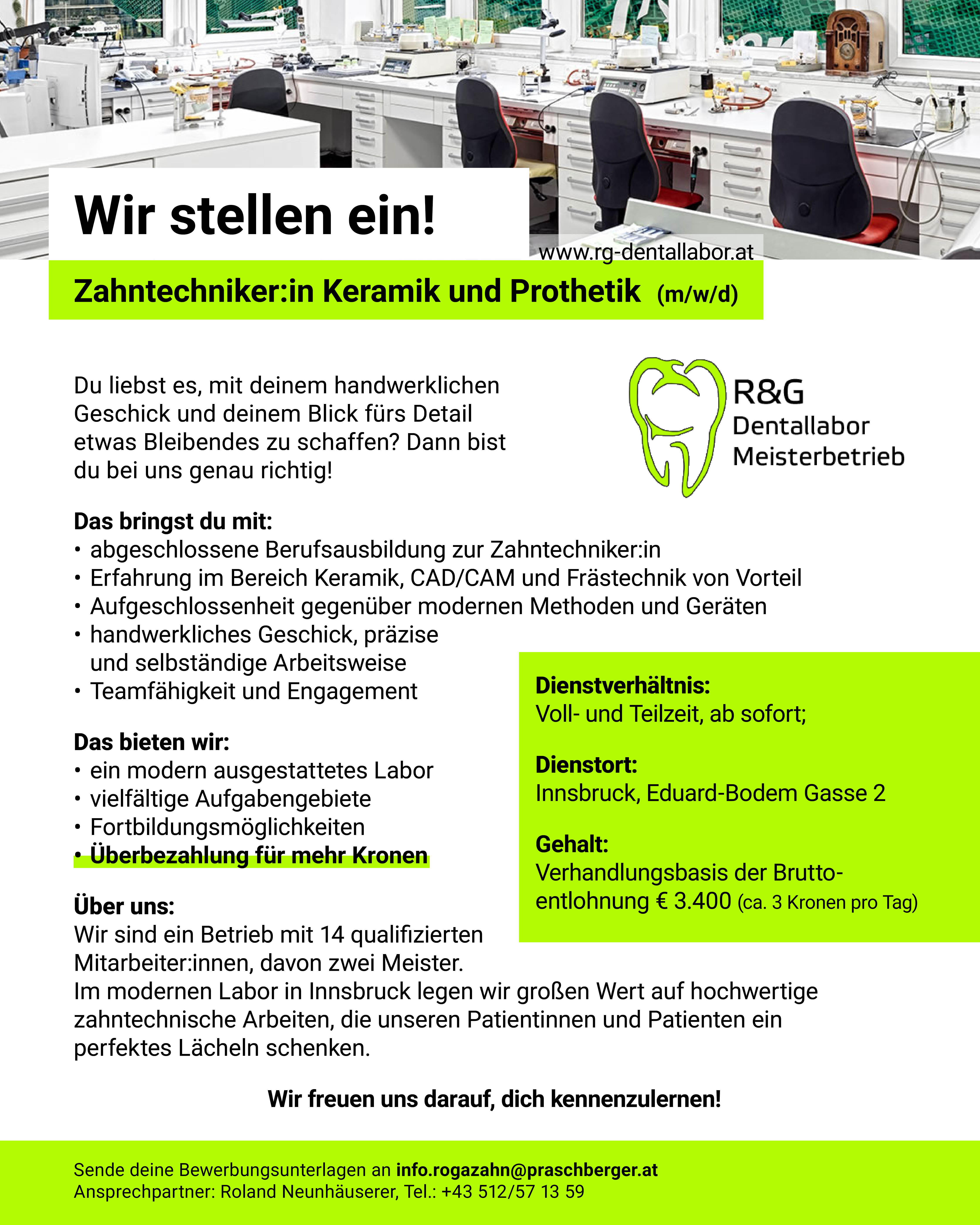 Stellenanzeige